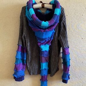 Enlightened Platypus Upcycled Handmade Elf Hoodie